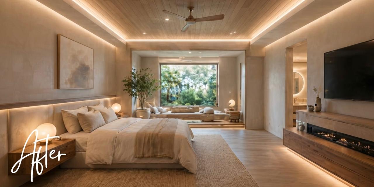Renovated luxury bedroom suite